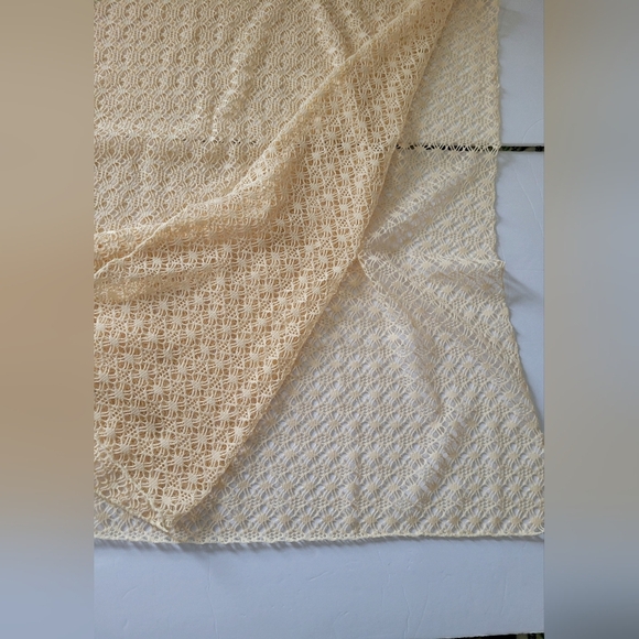 Tempo Cream Loose Knit Boho Layering Lightweight Poncho - Picture 5 of 11